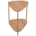 Ver imagem 3 de Mesa Lateral para Sala de Estar Pés Metálicos Adek A03 Hanover Dourado - Lyam Decor