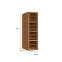 Ver imagem 4 de Armário Aéreo Garrafeiro 20cm Ciela Marrom/Canela