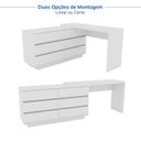 Ver imagem 3 de Escrivaninha em L ou Reta 140cm 6 Gavetas Oring CabeCasa MadeiraOriginals