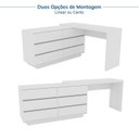 Ver imagem 6 de Escrivaninha em L ou Reta Oring 6 Gavetas 230cm CabeCasa MadeiraOriginals Branco
