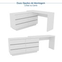 Ver imagem 5 de Escrivaninha em L ou Reta Oring 6 Gavetas 230cm CabeCasa MadeiraOriginals Branco