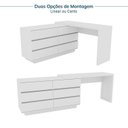 Ver imagem 6 de Escrivaninha em L ou Reta Oring 6 Gavetas 139,8cm CabeCasa MadeiraOriginals