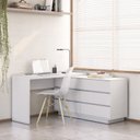 Ver imagem 3 de Escrivaninha em L ou Reta Oring 6 Gavetas 230cm CabeCasa MadeiraOriginals Branco