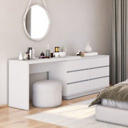 Mesa para Escritório Diretor em L 6 Gavetas Oring Cabecasa - 2