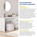 Ver mais imagens de Escrivaninha em L ou Reta 140cm 6 Gavetas Oring CabeCasa MadeiraOriginals