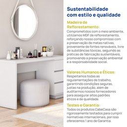 Mesa para Escritório Diretor em L 6 Gavetas Oring Cabecasa - 8