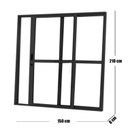 Ver imagem 3 de Porta Sacada de Alumínio 2 Folhas 210 X 150 Cm com Fechadura Linha 25