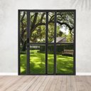 Ver imagem 1 de Porta Sacada de Alumínio 2 Folhas 210 X 150 Cm com Fechadura Linha 25