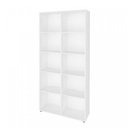 Ver imagem 4 de Conjunto 2 Peças com Escrivaninha em L com Nichos e 3 Gavetas e Estante Clean com 10 Olmo Branco