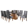 Mesa de Jantar Retangular 200x90 Haven com 8 Cadeiras em Madeira Maciça Topazio - 2