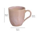 Ver imagem 3 de Conjunto 4 Canecas Rosa 273ml Orgânico Litchi Porto Brasil Xícaras Mesa Posta Café da Manhã