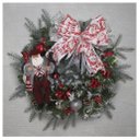 Ver imagem 1 de Guirlanda Natalina Enfeite de Porta Papai Noel Esquiador 60cm