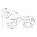 Ver imagem 3 de Conjunto com 2 Poltronas de Massagem com Apoio para Pés Louisiana