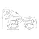 Ver imagem 7 de Conjunto com 2 Poltronas de Massagem com Apoio para Pés Louisiana