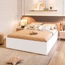 Ver imagem 6 de Cama Casal Adulto Lia 191cm x 141cm x 35cm DRD Móveis Branco