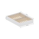 Ver imagem 3 de Cama Casal Adulto Lia 191cm x 141cm x 35cm DRD Móveis Branco