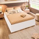 Ver imagem 5 de Cama Casal Adulto Lia 191cm x 141cm x 35cm DRD Móveis Branco