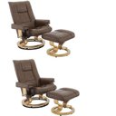 Ver imagem 1 de Conjunto com 2 Poltronas de Massagem com Apoio para Pés Minnesota