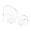 Ver imagem 3 de Conjunto com 2 Poltronas de Massagem com Apoio para Pés Minnesota