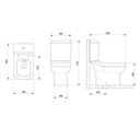 Ver imagem 5 de Kit 2 Vaso Sanitários com Caixa Acoplada e Assento Soft Close Elite Celite