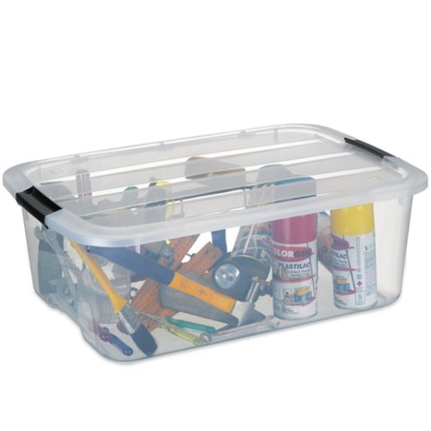 Caixa Organizadora Top Box Grande de 30 Litros - Tb1390 - Monte Libano Top Box Grande 30 Litros Mont