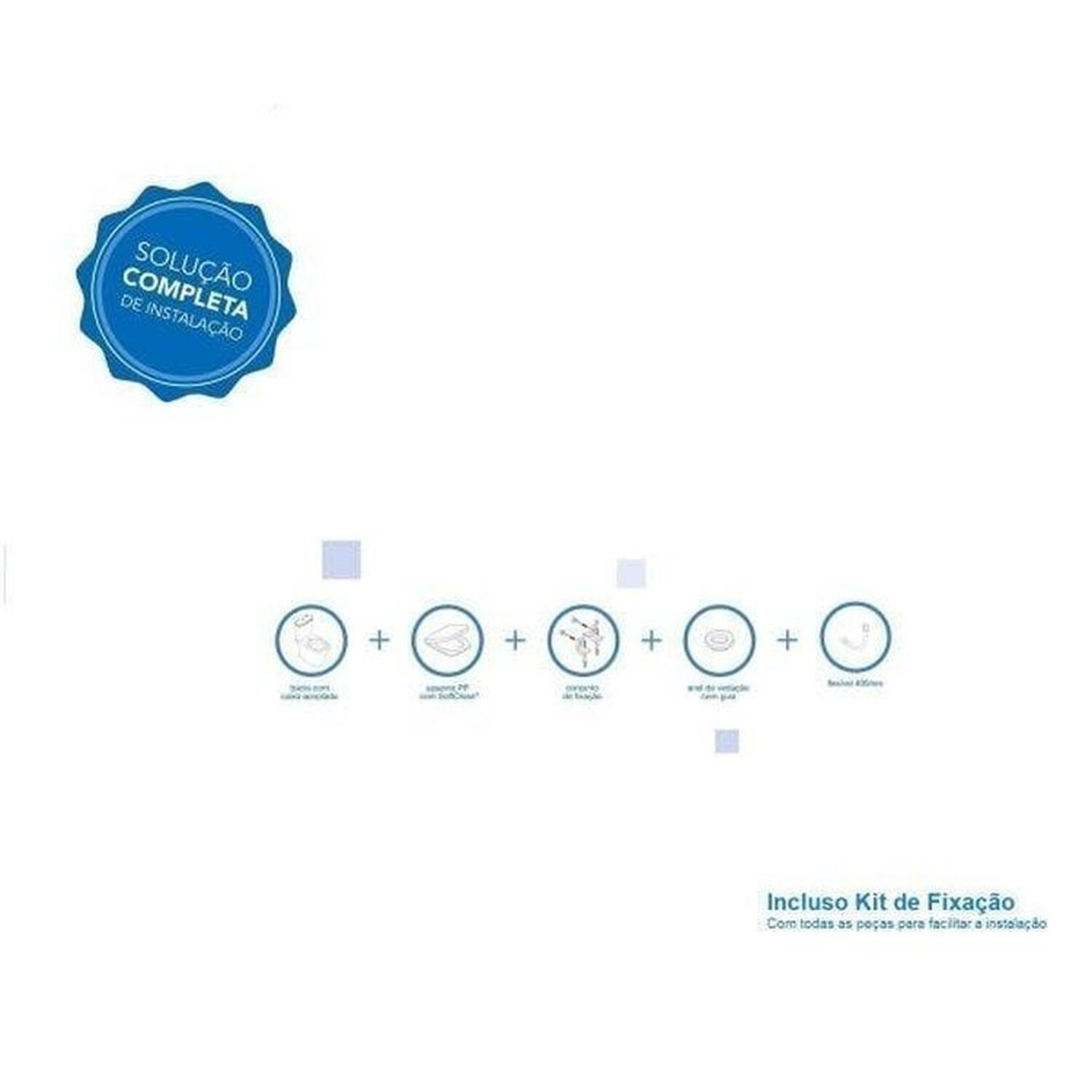 Kit Vaso Sanitário com Caixa Acoplada e Assento Soft Close Boss Incepa - 9