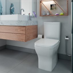 Kit Vaso Sanitário com Caixa Acoplada e Assento Soft Close Boss Incepa - 2