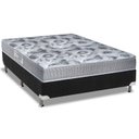 Ver imagem 1 de Cama Box Casal: Colchão Ortopédico Ortobom D28/EP Fort Tech ISO 60 + Base CRC Suede Black(138x188)