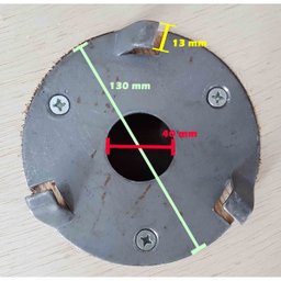 Escova de PELO 270 mm COM Flange Para Enceradeira CLEANER. Allclean e Bandeirantes Entre Outras - 3