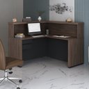 Ver imagem 1 de Balcão para Atendimento Recepção em L com 2 Gavetas 147,7x147,7cm