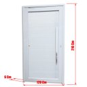 Ver imagem 3 de Porta Pivotante Alumínio Lambril PVC TECPLUS100 216 x 120 D.Brimak