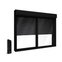 Ver imagem 2 de Janela Veneziana Integrada Motorizada 120x150cm Alumínio Preto Lucasa 110V