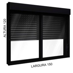 Janela Veneziana Integrada Automatizada com Motor 110v 120x150 Aluminio - 4