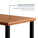 Ver mais imagens de Conjunto de Mesa e 8 Cadeiras Tampo de Madeira Maciça Pinus Athenas Madri Azul Preto