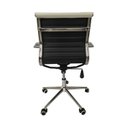 Ver imagem 6 de Kit 4 Cadeiras Office com Rodízio e Encosto Esteirinha Baixa