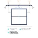 Ver imagem 2 de Kit Varão para Cortina Completo Nobre 28mm 2 Metros com Emenda Jade