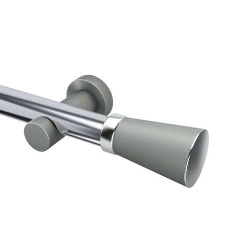 Kit Varão para Cortina Completo Nobre 28mm 2 Metros com Emenda Jade