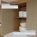 Ver mais imagens de Cozinha Completa Modulada 4 Peças 8 Portas 3 Gavetas 100% MDF Simone Mendes Marrom