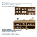 Ver imagem 7 de Cozinha Completa Modulada 4 Peças 8 Portas 3 Gavetas 100% MDF Simone Mendes Marrom