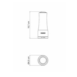 KIT - Faqueiro Plenus 6 Peças + 1 Moedor de Sal ou Pimenta em Acrílico e Inox - Tramontina - 6