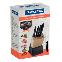 KIT - Faqueiro Plenus 6 Peças + 1 Moedor de Sal ou Pimenta em Acrílico e Inox - Tramontina - 9