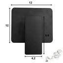 Ver imagem 6 de Misturador Monocomando Chuveiro Acabamento Quadrado Preto