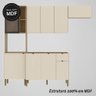 Armário de Cozinha Completa com Balcão para Pia Mdf 9 Portas Vert Plus - Freijó/soft - 5