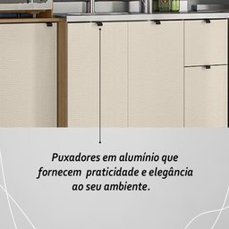 Armário de Cozinha Completa com Balcão para Pia Mdf 9 Portas Vert Plus - Freijó/soft - 7