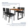 Conjunto Berlim Tampo Ripado Eucalípto 120x75cm com 4 Cadeiras Barcelona - 7