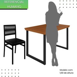 Conjunto Berlim Tampo Ripado Eucalípto 120x75cm com 4 Cadeiras Barcelona - 5