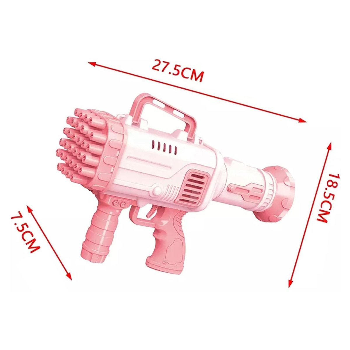 Bazuka Lança Bolhinhas de Sabao Soprador Lançador 32 Bolhas Infantil Criança Brinquedo Diversao Entr - 6