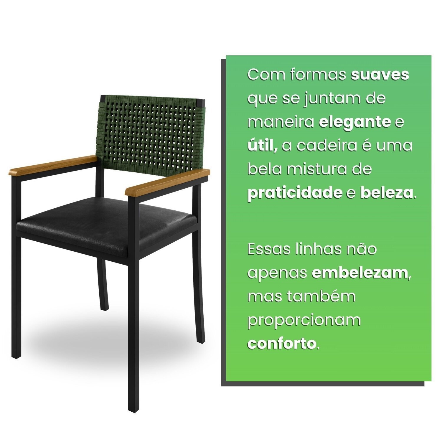 Conjunto Sala de Jantar 6 Cadeiras Madri com Braço Mesa Redonda 150cm Tampo Mdf Coliseu - 7