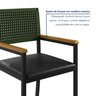 Conjunto Sala de Jantar 6 Cadeiras Madri com Braço Mesa Redonda 150cm Tampo Mdf Coliseu - 11
