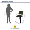 Ver imagem 4 de Conjunto Sala de Jantar 6 Lugares Madri com Braço Mesa Redonda 150cm Tampo Mdf Coliseu